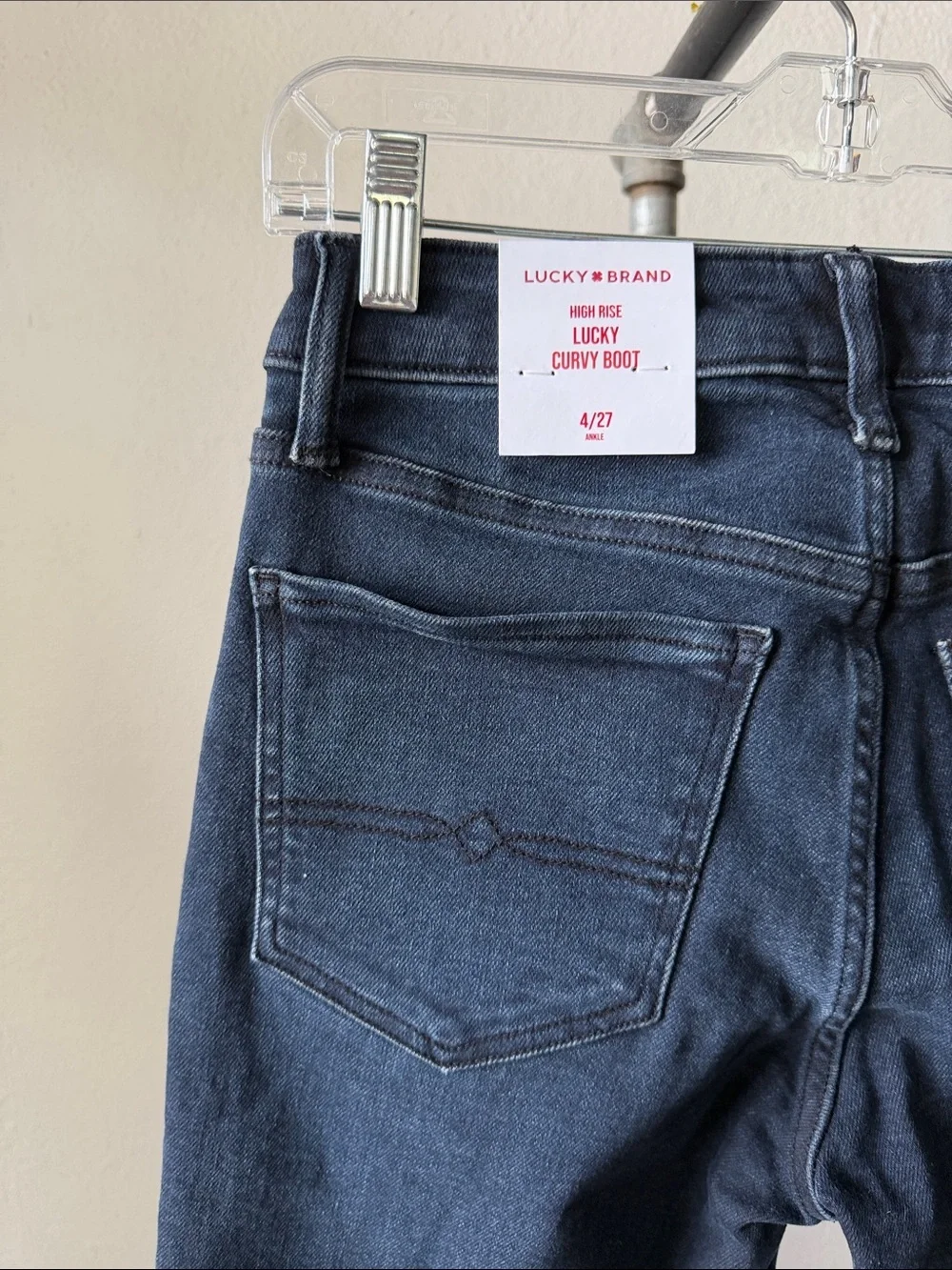 NWT Lucky Brand High Rise Curvy Boot Jeans Size 4/27
